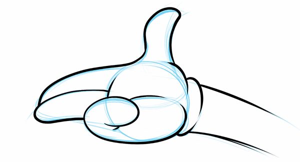 how to draw cartoon gloves